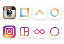 ภาพแถวบนเป็นโลโก้รูปแบบเก่าของ Instagram ส่วนภาพแถวล่างเป็นโลโก้รูปแบบใหม่ / Image: Instagram